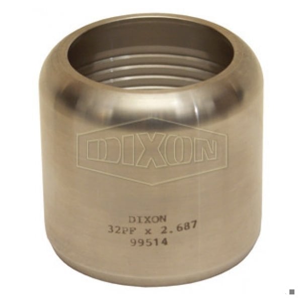 Internal Expansion Sanitary Flow Chief Ferrule, 3 ID x 4-4/64 to 4-7/64 OD in Nominal, 3-11/16 in L,